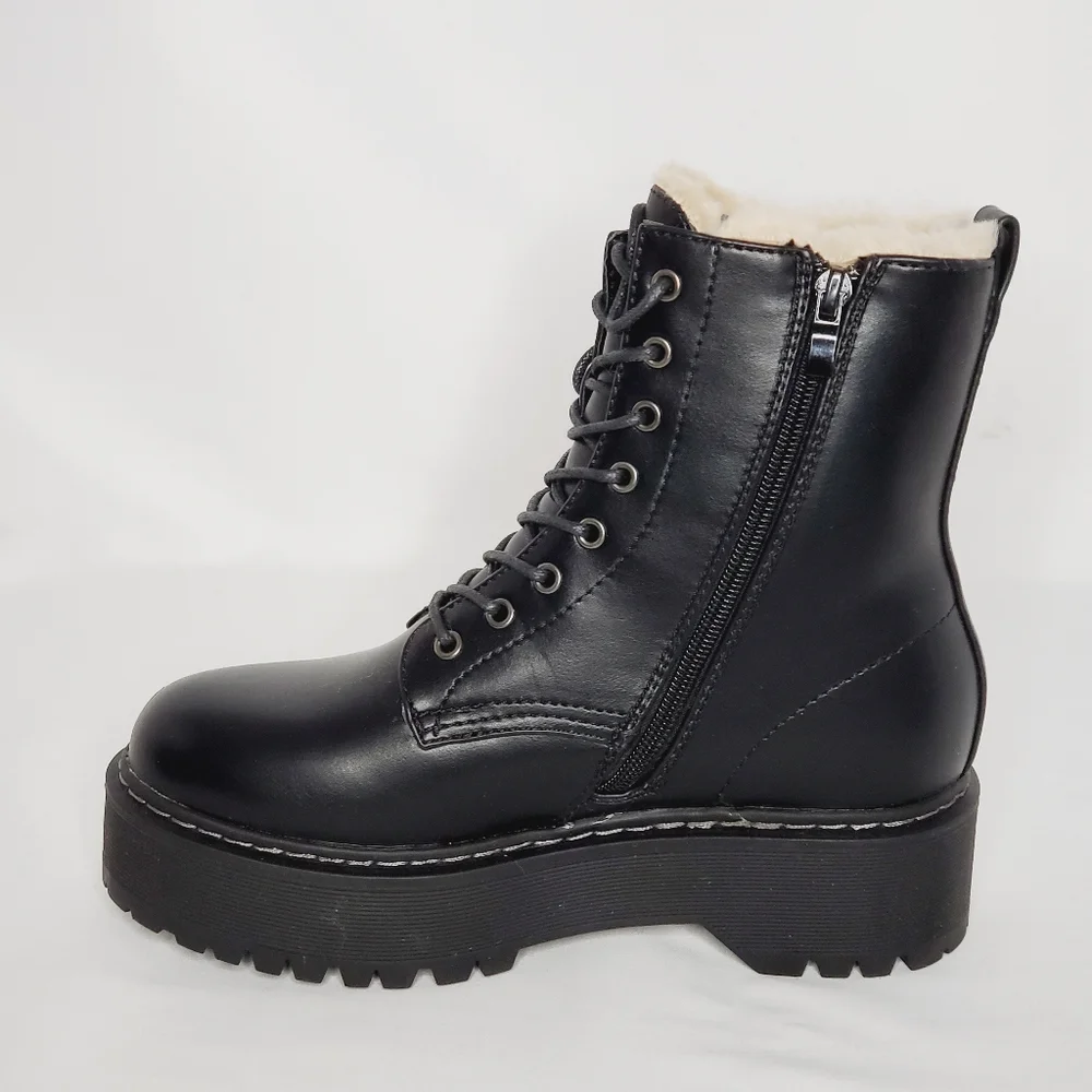 Steve Madden Women's Bolero Combat Boots - Picture 4 of 9